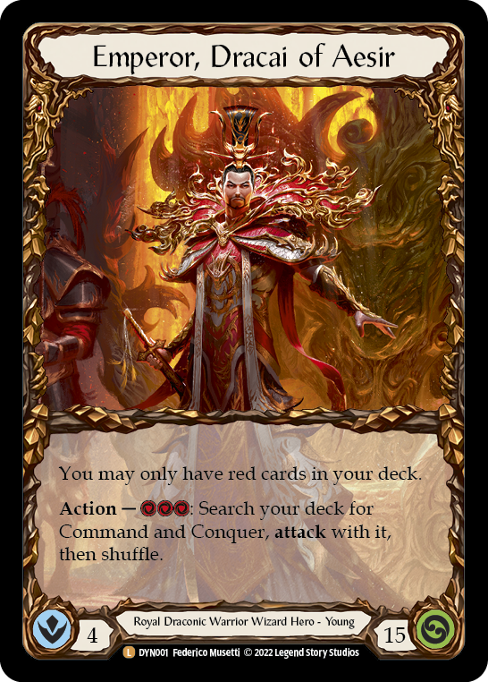 Card image of Emperor, Dracai of Aesir