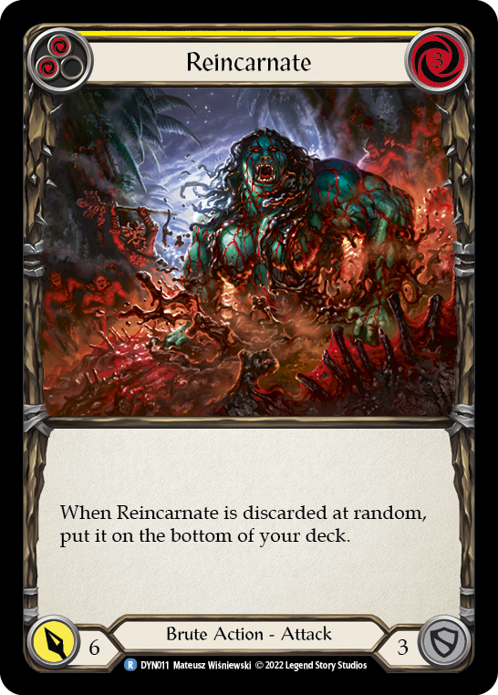 Card image of Reincarnate (Yellow)