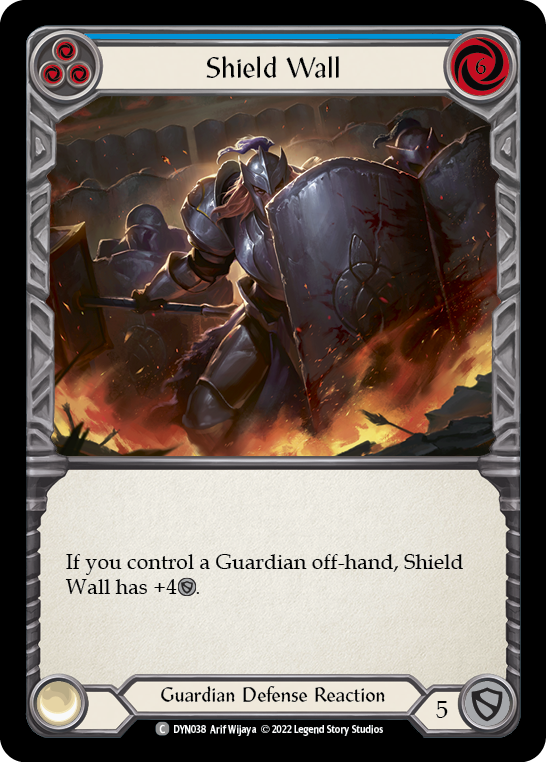 Card image of Shield Wall (Blue)