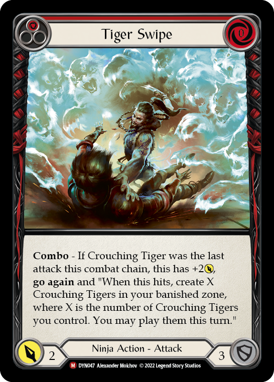 Card image of Tiger Swipe (Red)