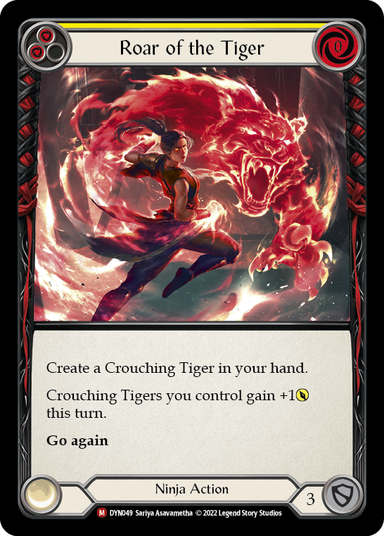 Card image of Roar of the Tiger (Yellow)