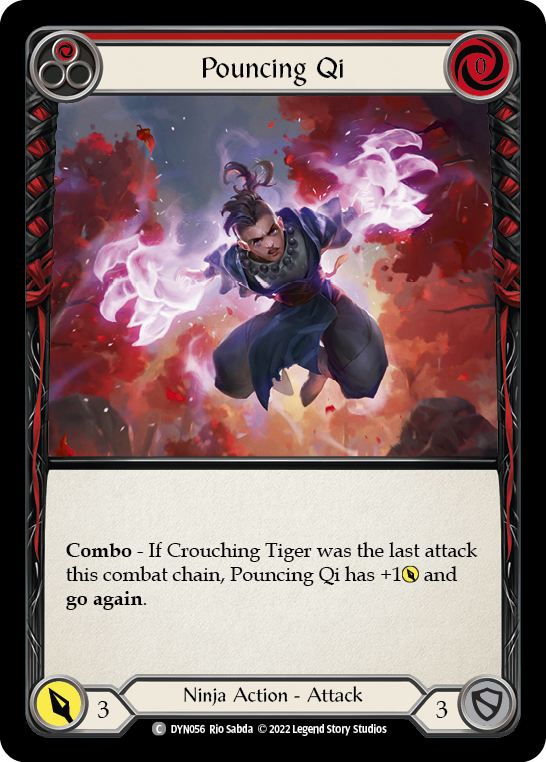 Card image of Pouncing Qi (Red)