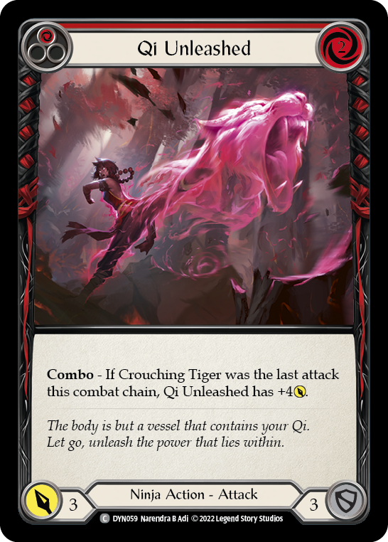 Card image of Qi Unleashed (Red)