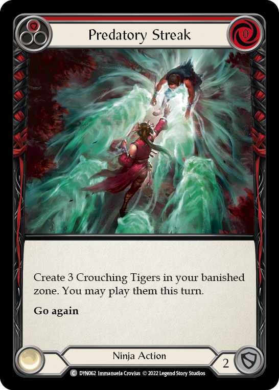 Card image of Predatory Streak (Red)