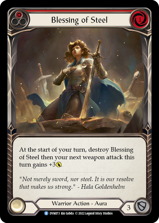 Card image of Blessing of Steel (Red)