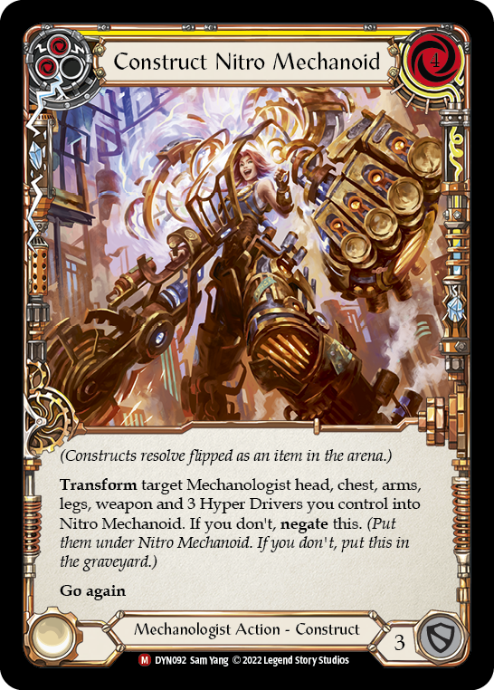 Image of the card for Construct Nitro Mechanoid (Yellow)