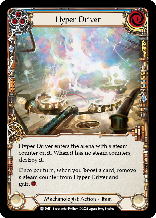 Image of the card for Hyper Driver (Blue)