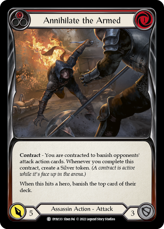 Card image of Annihilate the Armed (Red)