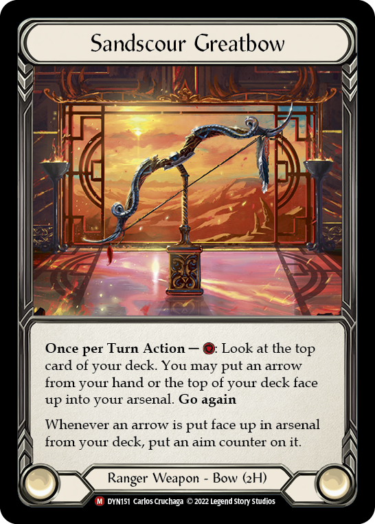 Image of the card for Sandscour Greatbow