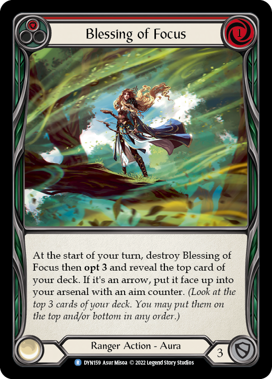 Card image of Blessing of Focus (Red)