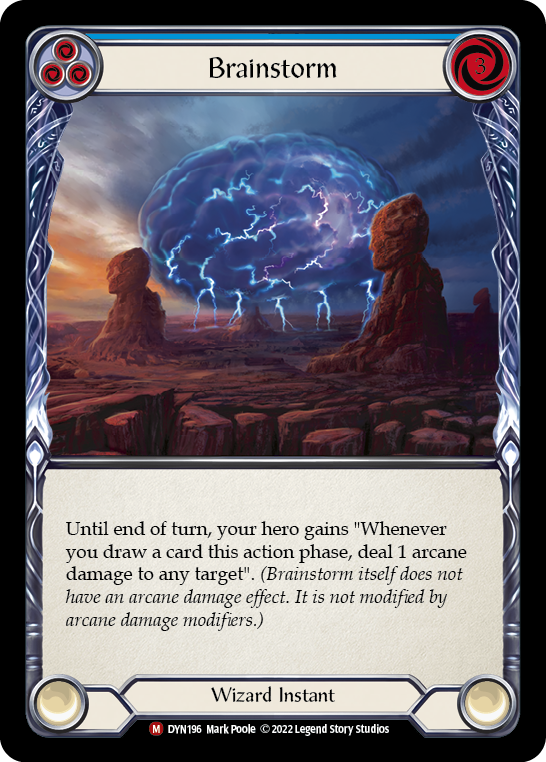 Image of the card for Brainstorm (Blue)