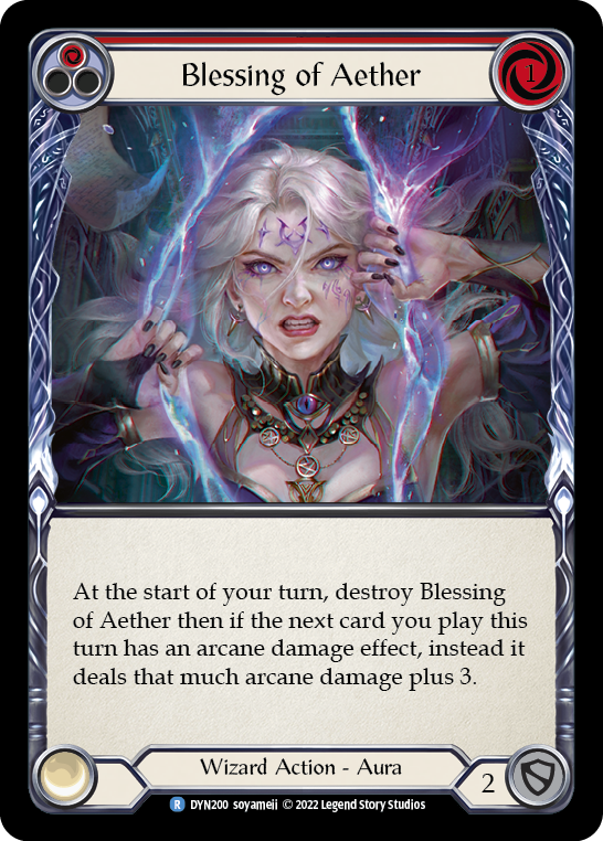 Card image of Blessing of Aether (Red)