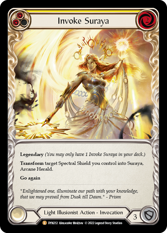 Invoke Suraya // Suraya, Archangel of Knowledge - Spellvoid - FaB 