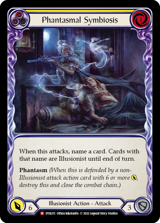 Card image of Phantasmal Symbiosis (Yellow)