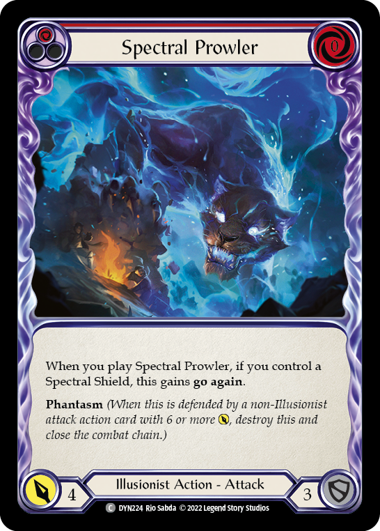 Card image of Spectral Prowler (Red)