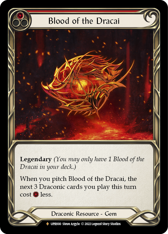 Card image of Blood of the Dracai (Red)