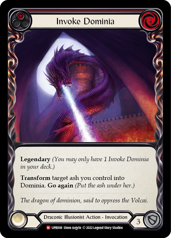 Card image of Invoke Dominia (Red)