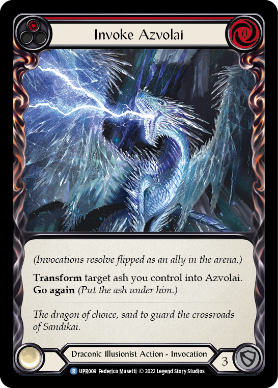 Image of the card for Invoke Azvolai (Red)