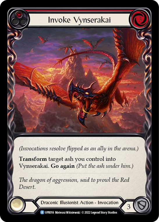 Card image of Invoke Vynserakai (Red)