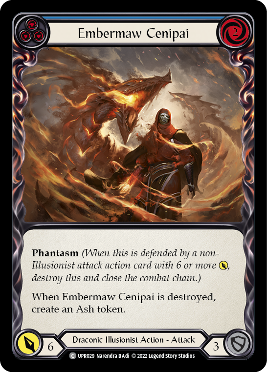 Image of the card for Embermaw Cenipai (Blue)