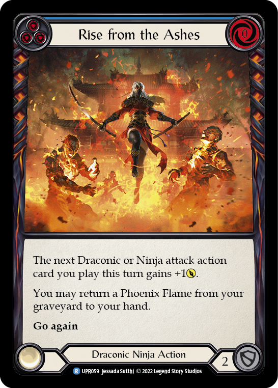 Card image of Rise from the Ashes (Blue)