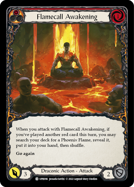 Card image of Flamecall Awakening (Red)