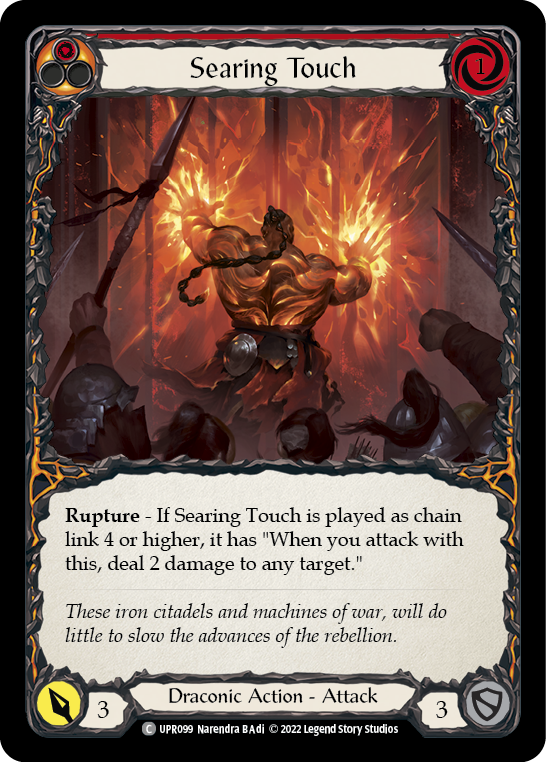 Card image of Searing Touch (Red)