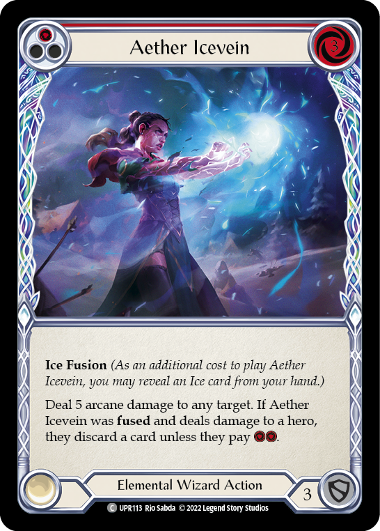 Image of the card for Aether Icevein (Red)