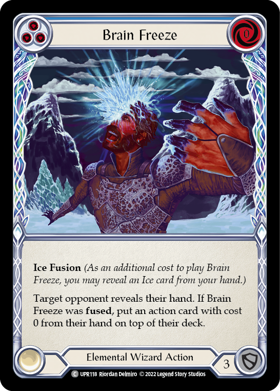 Image of the card for Brain Freeze (Blue)