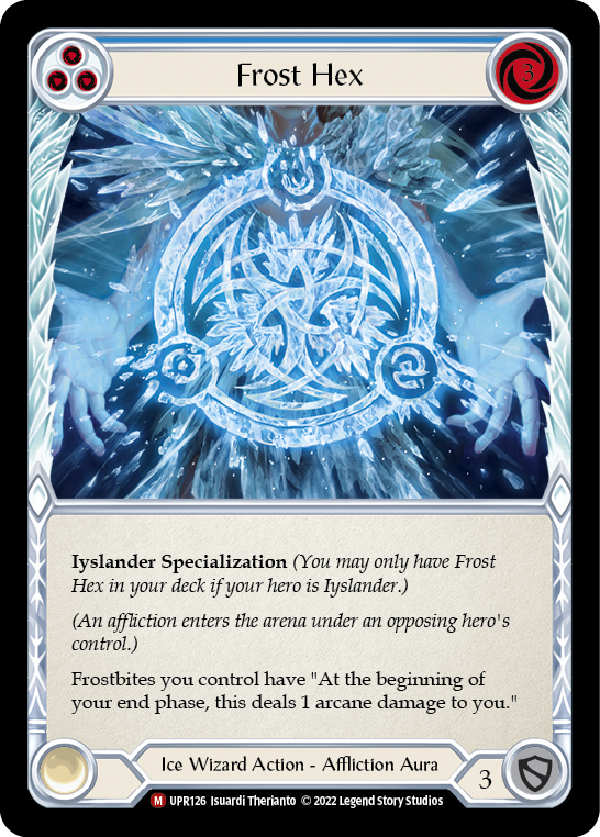 Image of the card for Frost Hex (Blue)