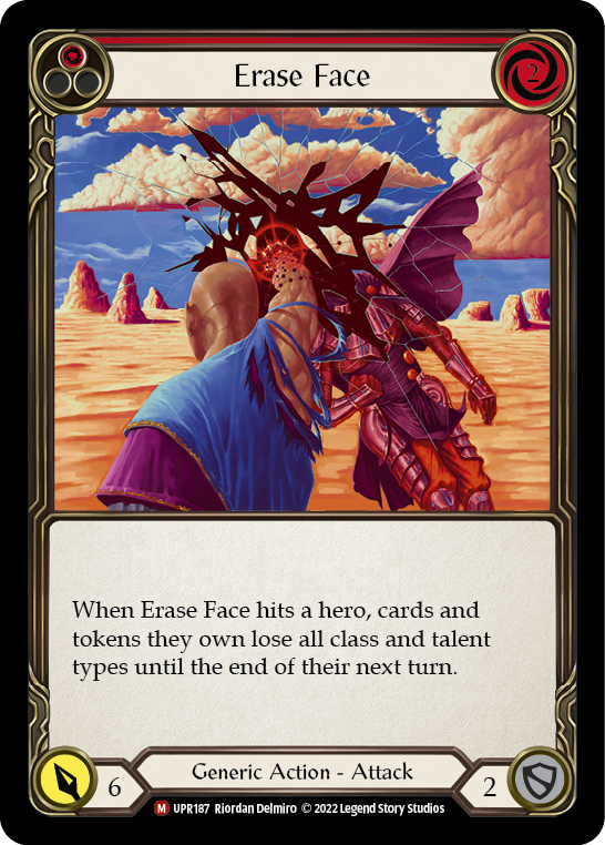 Image of the card for Erase Face (Red)