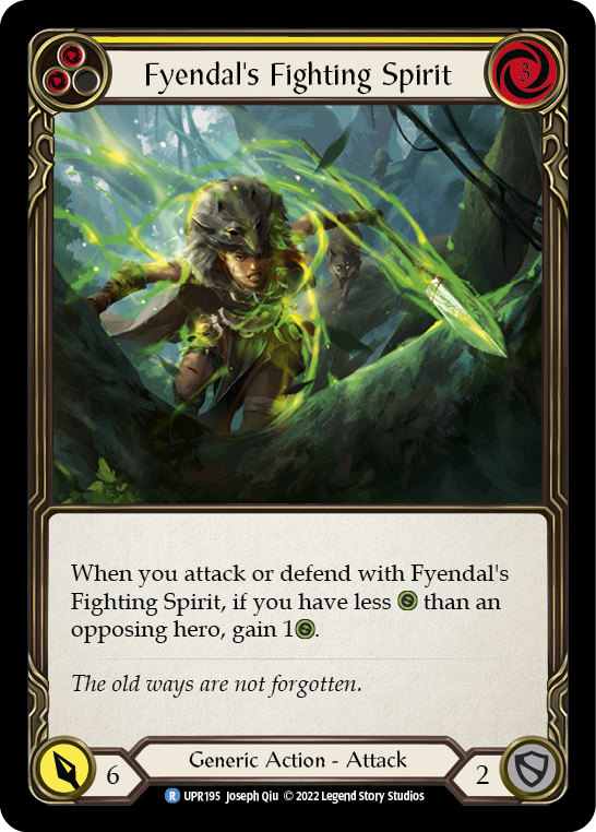 Image of the card for Fyendal's Fighting Spirit (Yellow)