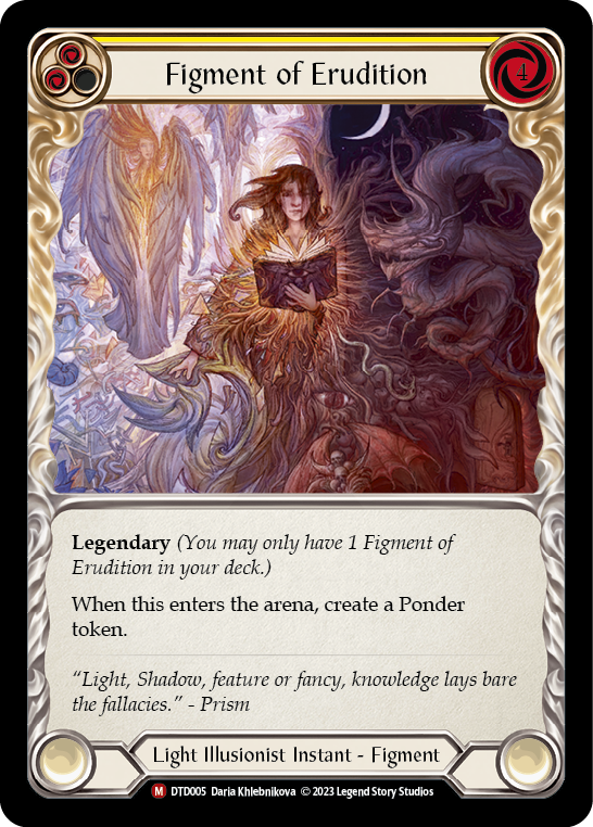 Image of the card for Figment of Erudition (Yellow)