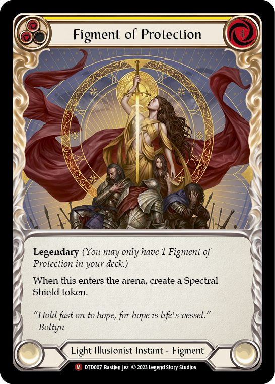 Image of the card for Figment of Protection (Yellow)
