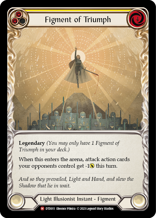 Image of the card for Figment of Triumph (Yellow)