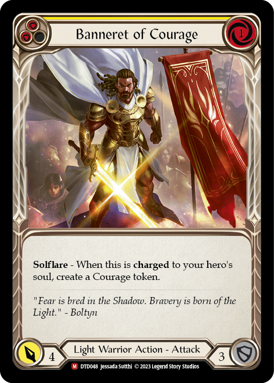 Card image of Banneret of Courage (Yellow)