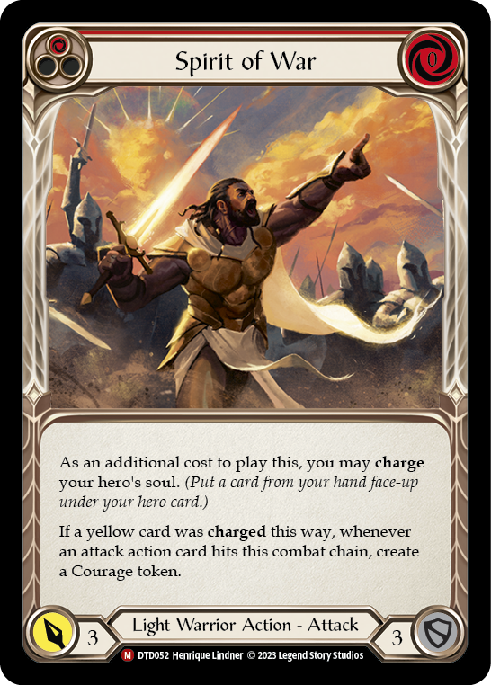 Image of the card for Spirit of War (Red)