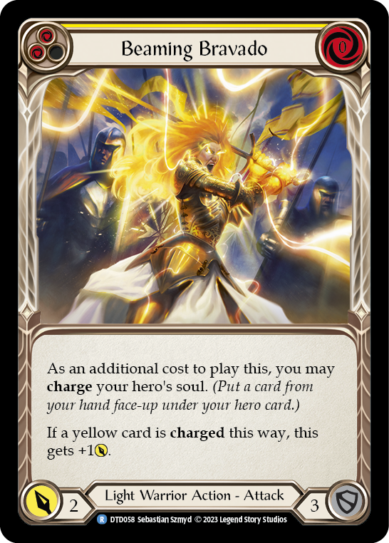 Image of the card for Beaming Bravado (Yellow)