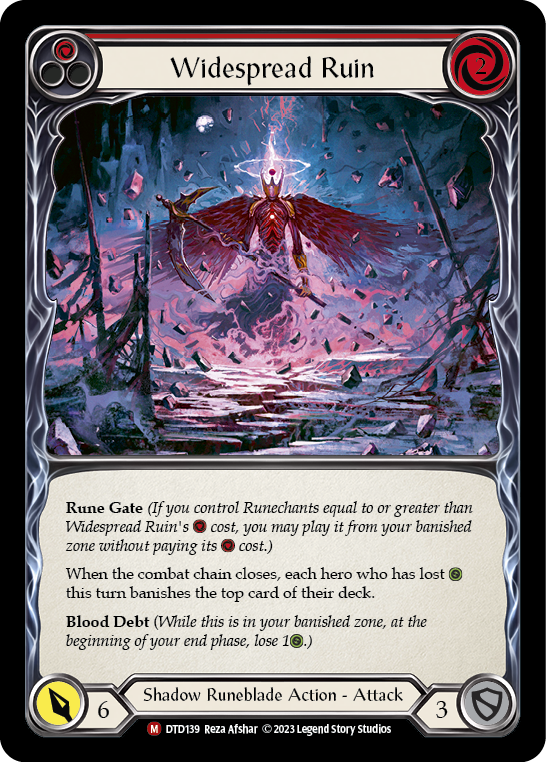 Image of the card for Widespread Ruin (Red)