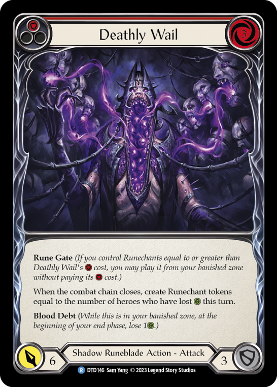 Image of the card for Deathly Wail (Red)