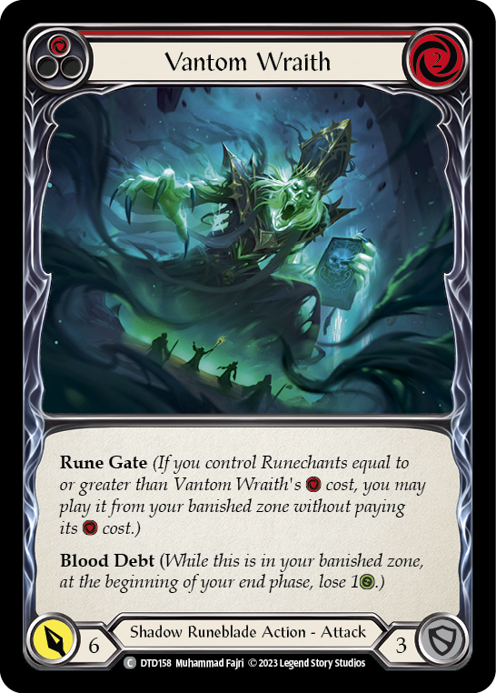 Image of the card for Vantom Wraith (Red)