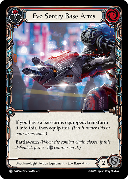 Card image of Evo Sentry Base Arms (Red)