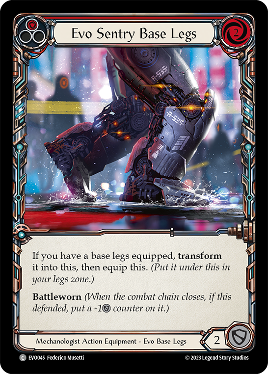 Card image of Evo Sentry Base Legs (Red)