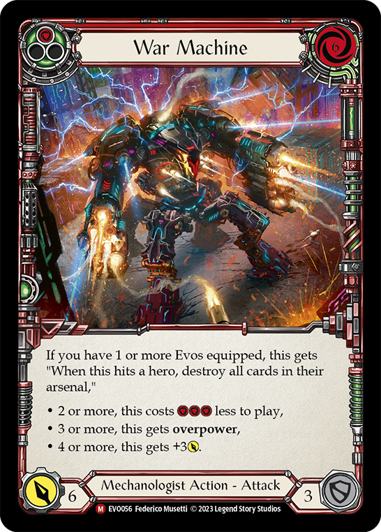 Card image of War Machine (Red)