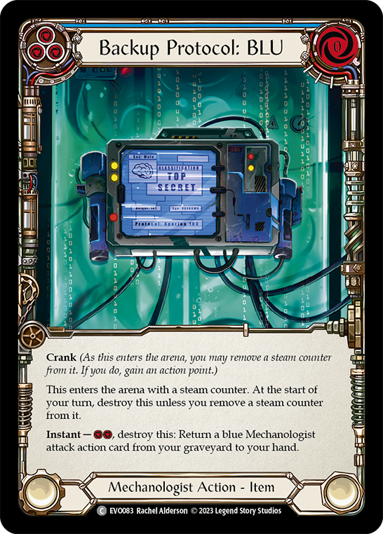 Image of the card for Backup Protocol: BLU (Blue)