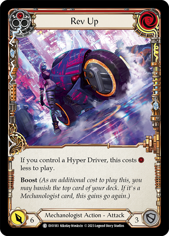 Image of the card for Rev Up (Red)