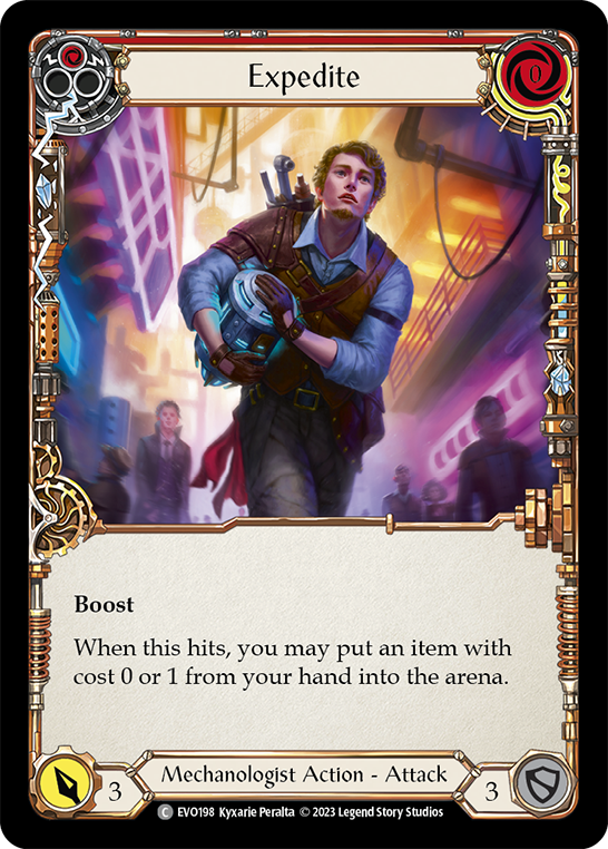 Image of the card for Expedite (Red)