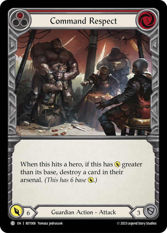 Card image of Command Respect (Red)