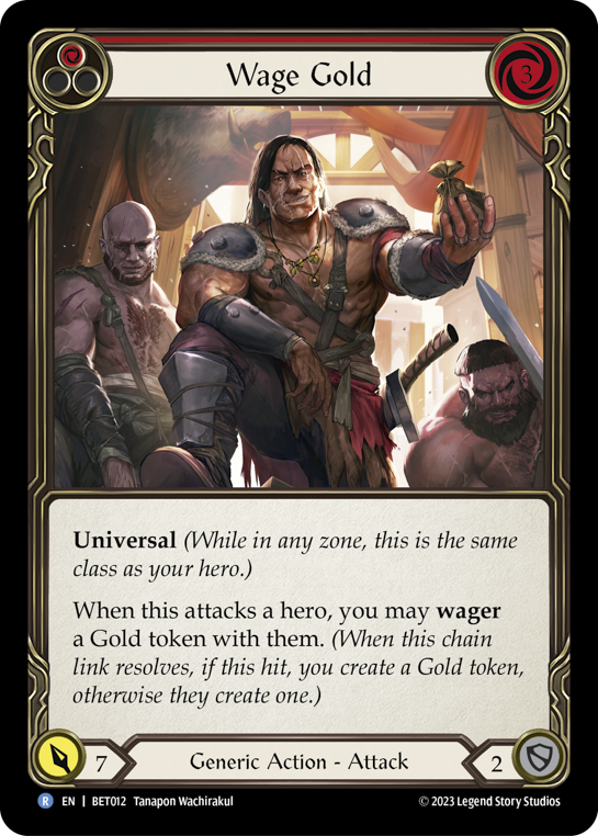 Card image of Wage Gold (Red)