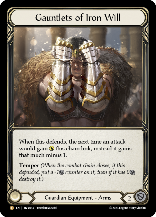 Gauntlets of Iron Will